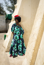 Load image into Gallery viewer, Labadi green-blue maxi dress