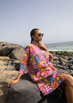 Load image into Gallery viewer, Ankara short shirt dress