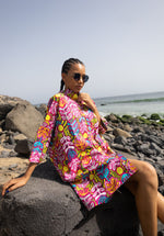 Load image into Gallery viewer, Ankara short shirt dress
